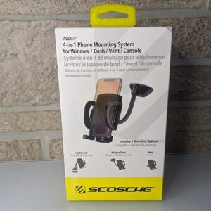 Scosche - StuckUp 4-in-1 Universal Mount for Mobile Devices - Black